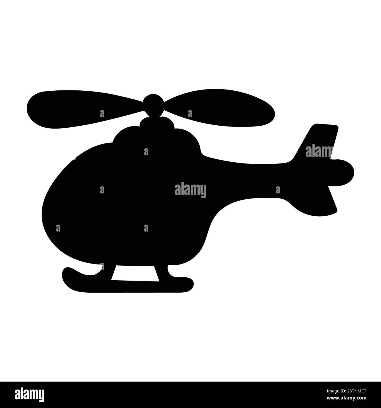 Illustrazioni di elicotteri militari e civili Illustrazione Vettoriale