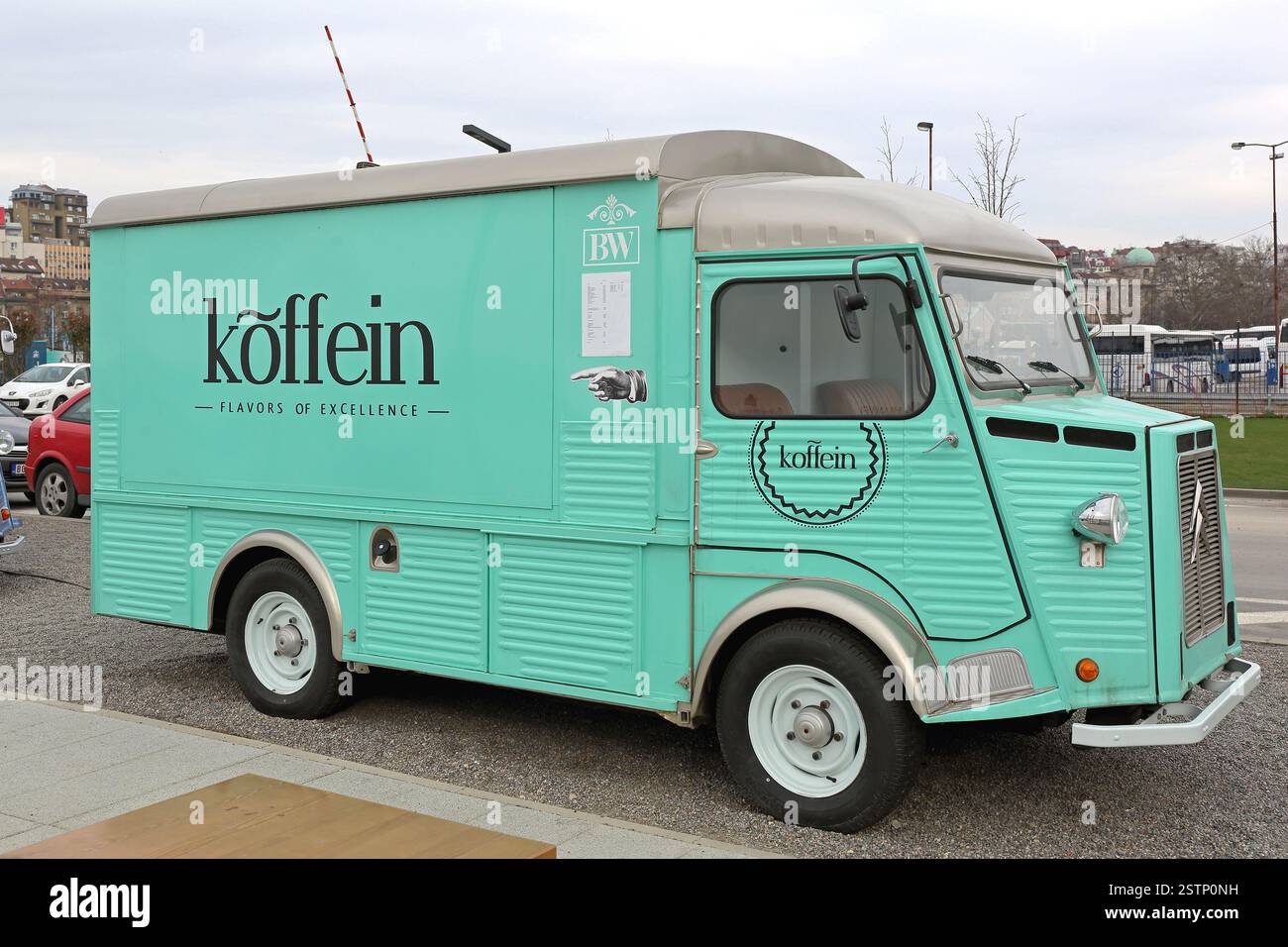 Furgone Citroen d'epoca Foto Stock