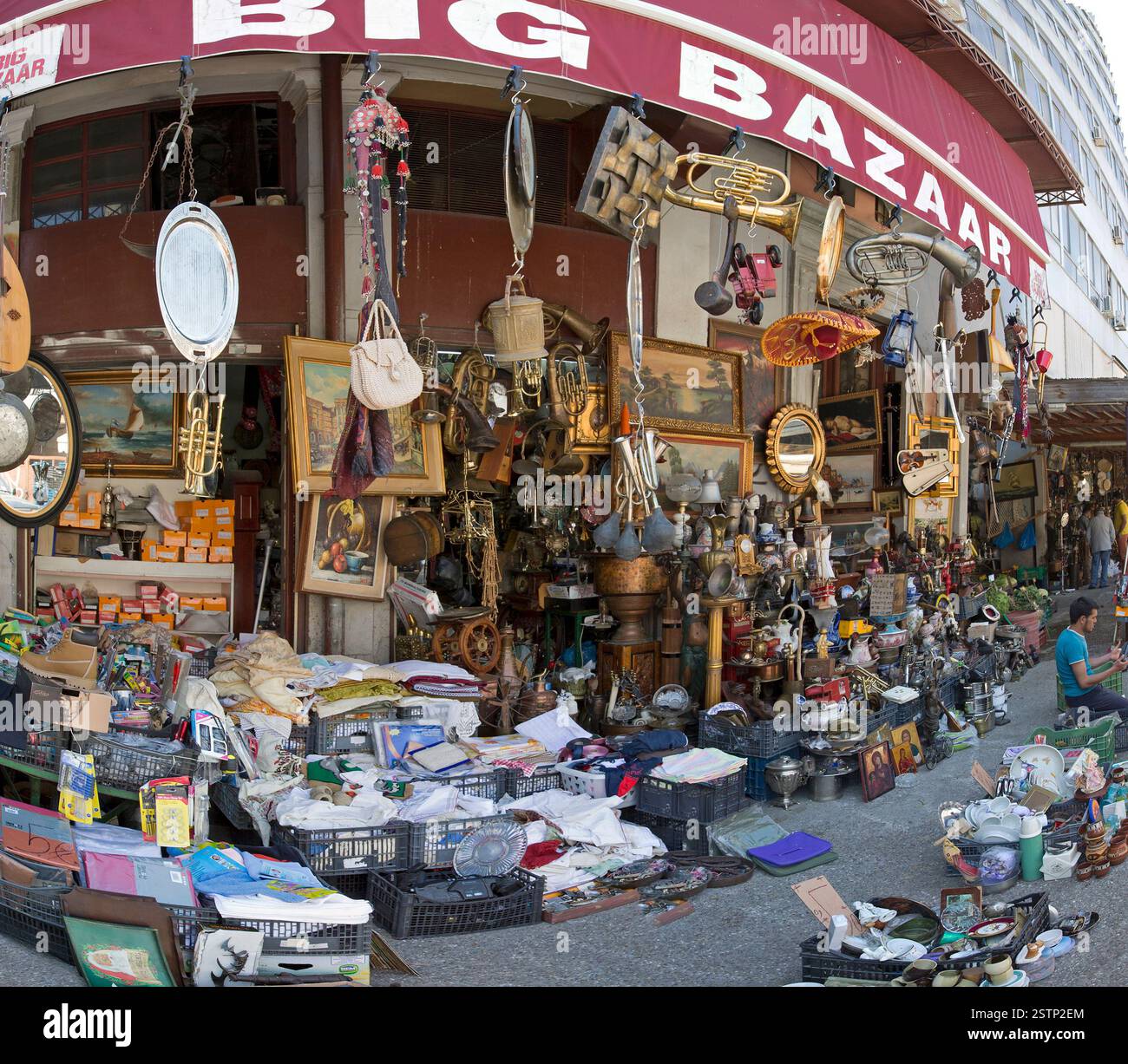 Grande Bazaar Atene Foto Stock