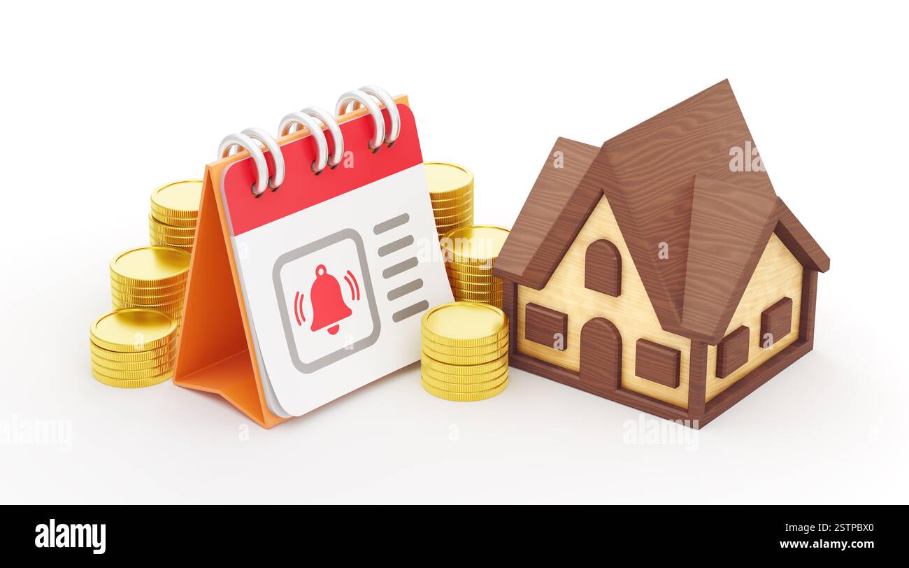 Piano di pagamento dei mutui Foto Stock