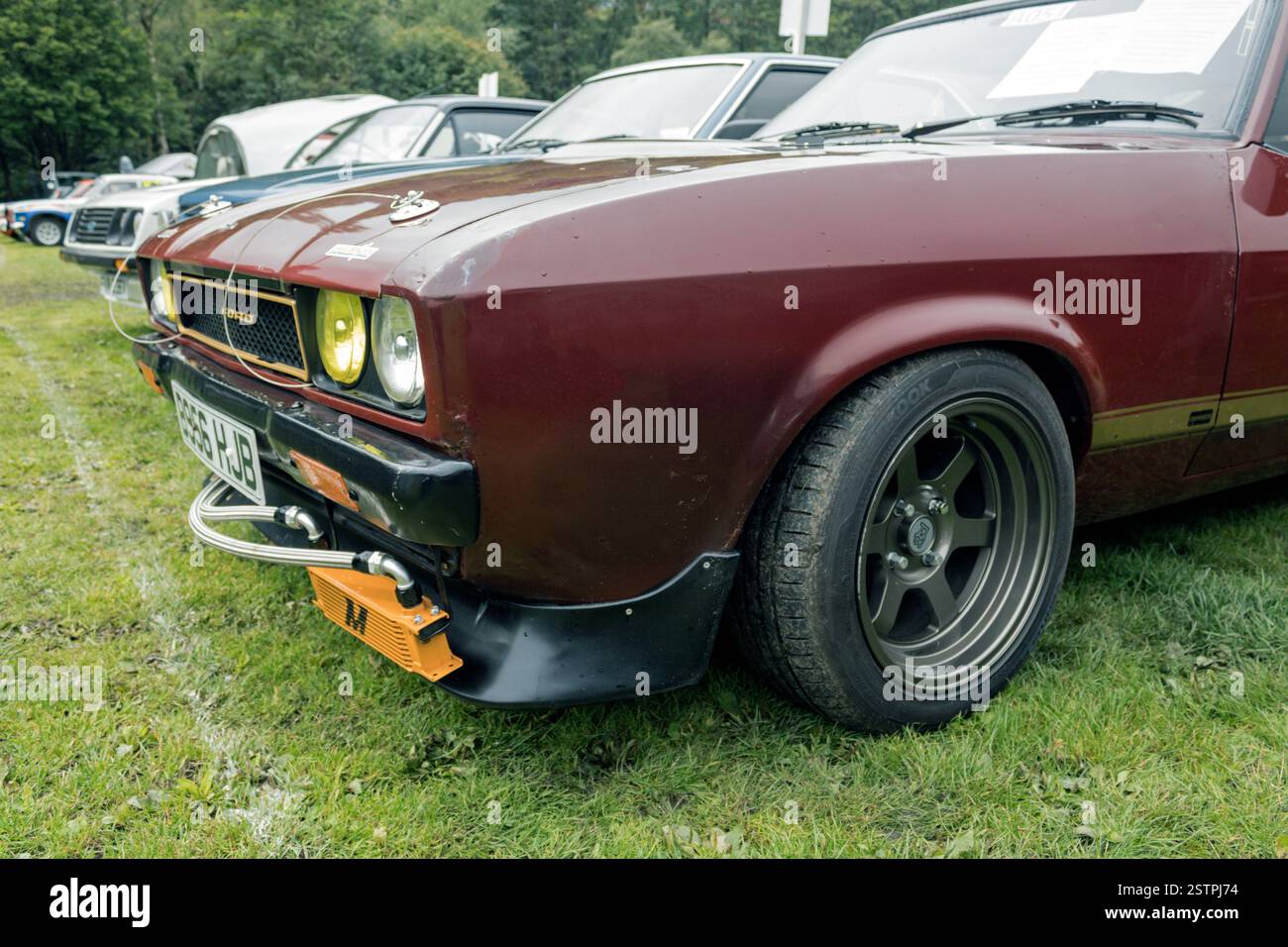 Ford Capri. Weekend d'epoca di Hebden Bridge 2023. Foto Stock