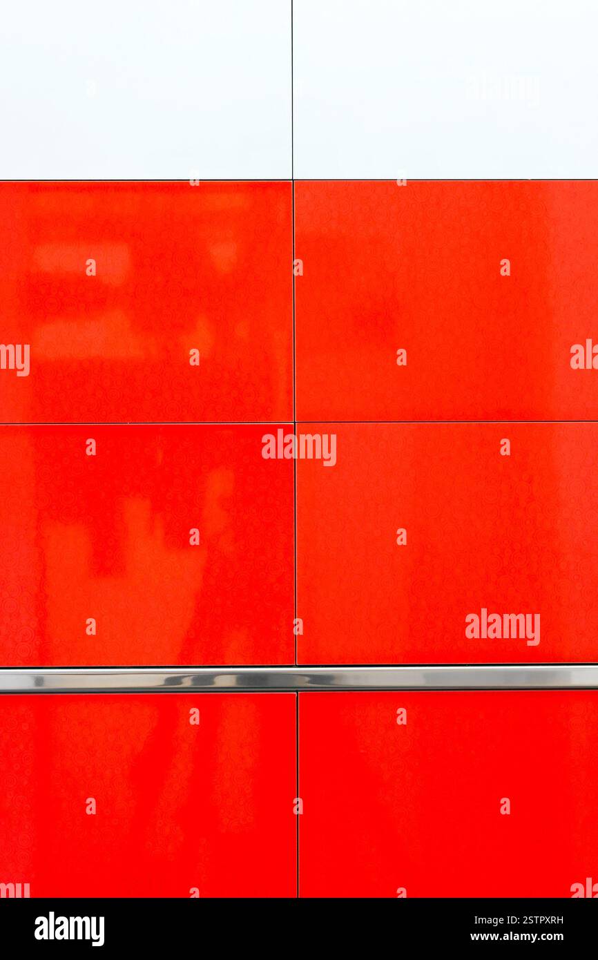 Mattonelle rosse Foto Stock