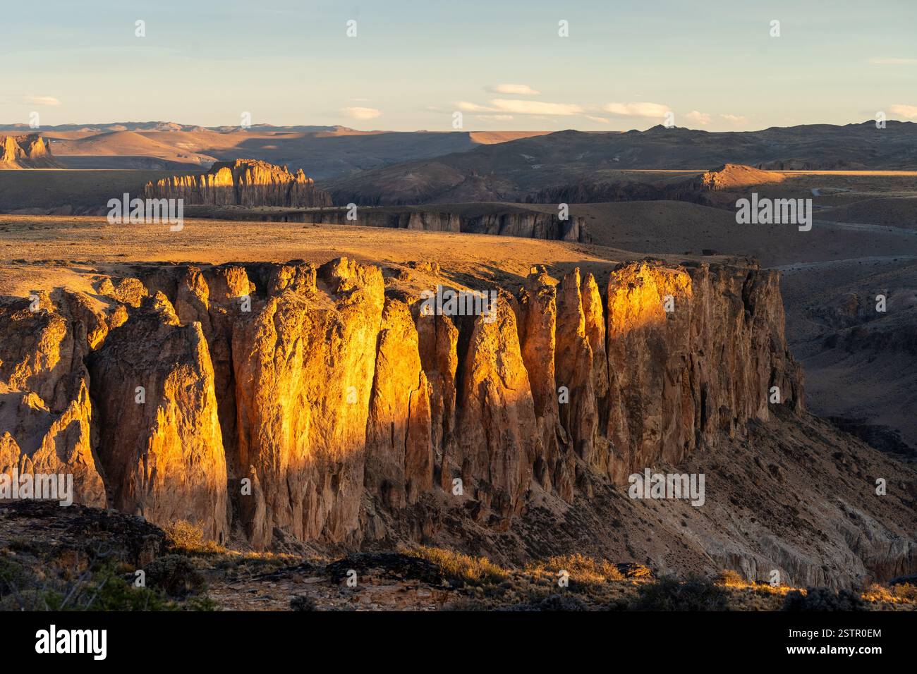 Il Pinturas Canyon nel Parco della Patagonia nella Patagonia meridionale Foto Stock