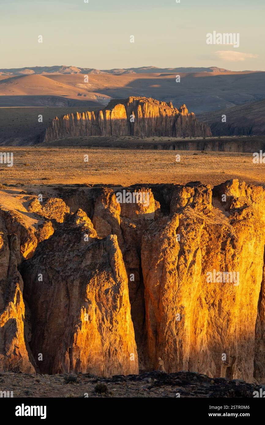 Il Pinturas Canyon nel Parco della Patagonia nella Patagonia meridionale Foto Stock
