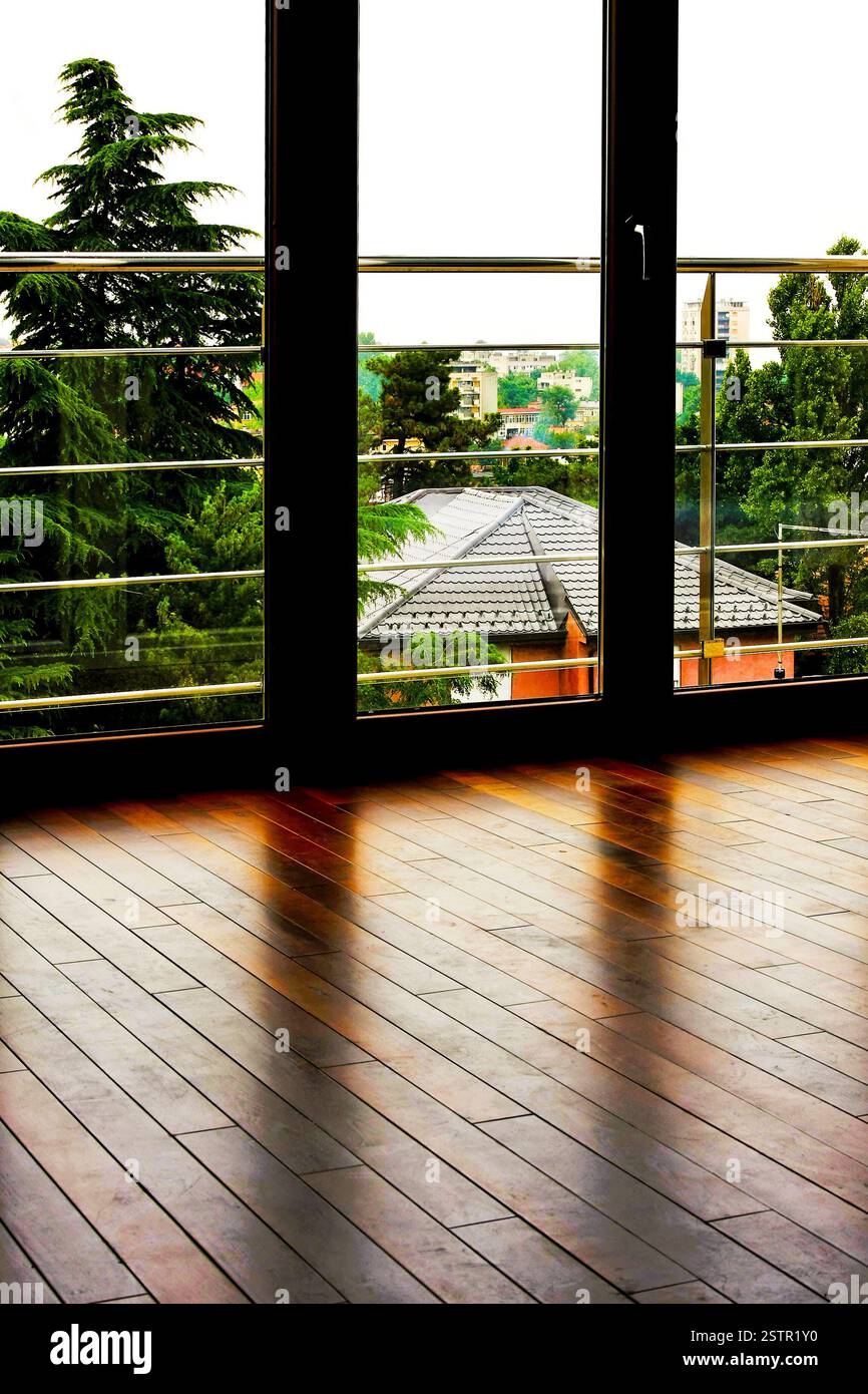 Porte in vetro Foto Stock