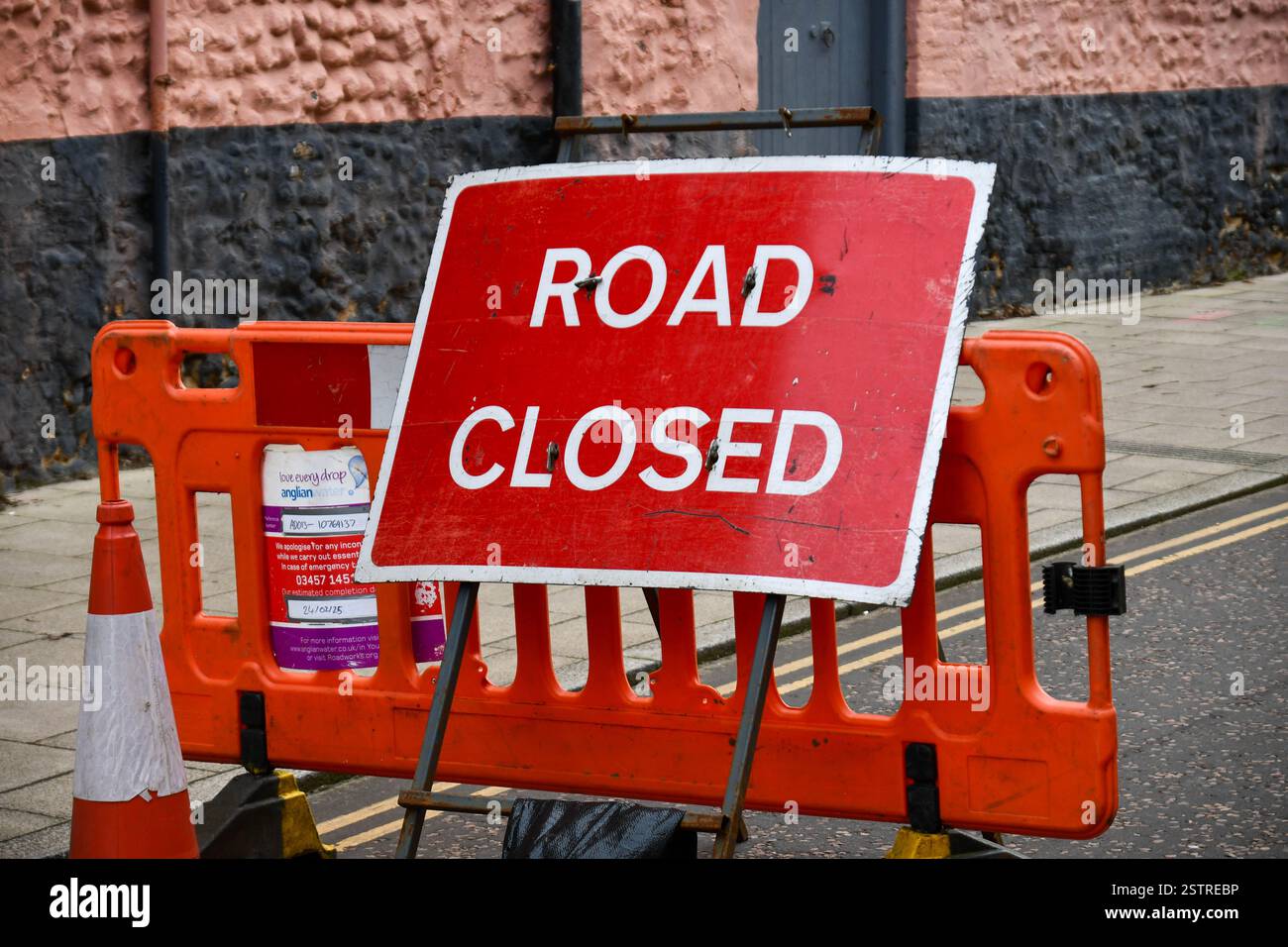 Strada chiusa segno Foto Stock