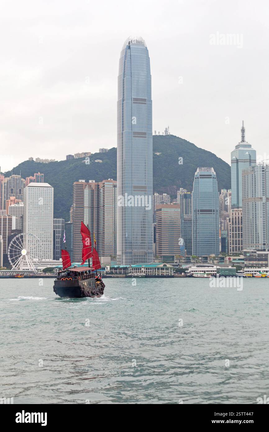 IFC Junk Boat Foto Stock