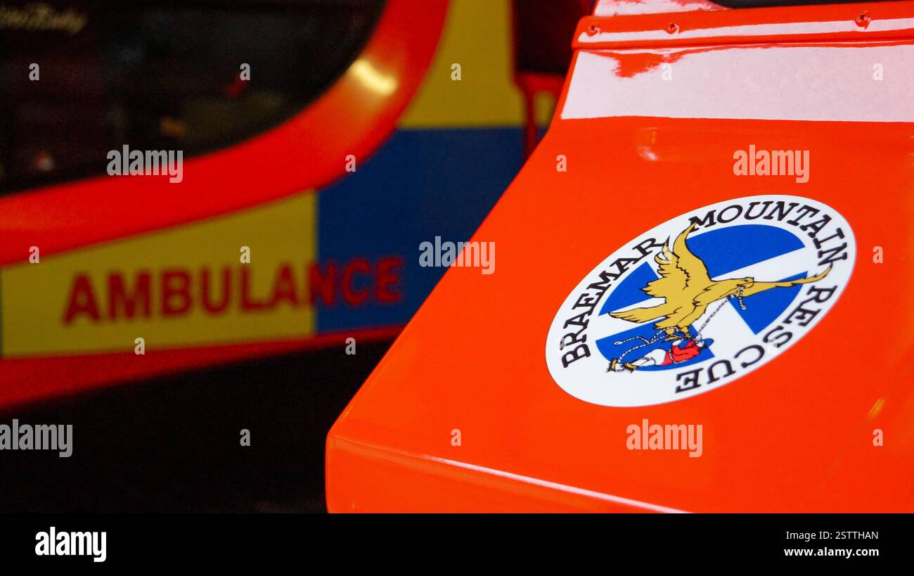 Logo Braemar Mountain Rescue Team Foto Stock