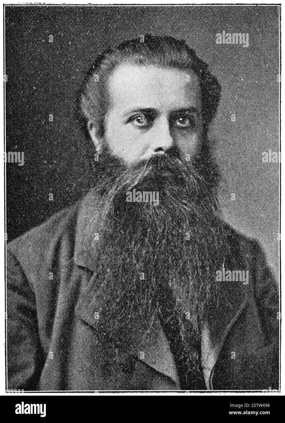 Ritratto di Karl Robert Eduard von Hartmann - filosofo tedesco, studioso indipendente. Foto Stock