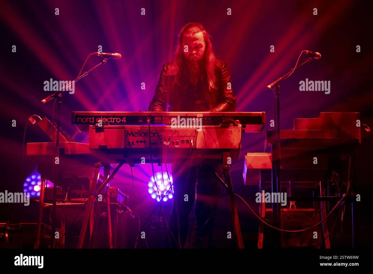 OPETH, rock band, Svezia, Joakim Svalberg, tastiere, LAST WILL AND TESTAMENT - EUROPEAN TOUR 2025, concerto, 18.02.2025, Tempodrom, Berlino, Germania < Foto Stock