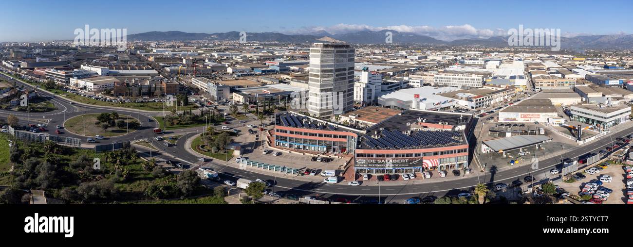 Son CastellÃ³, zona industriale Foto Stock