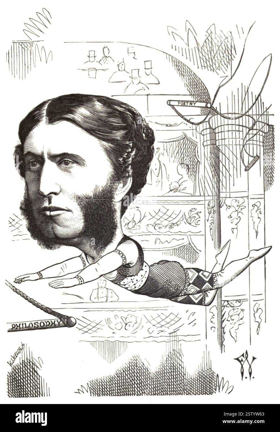 Caricatura di Matthew Arnold - 1872 - Frederick Waddy Foto Stock