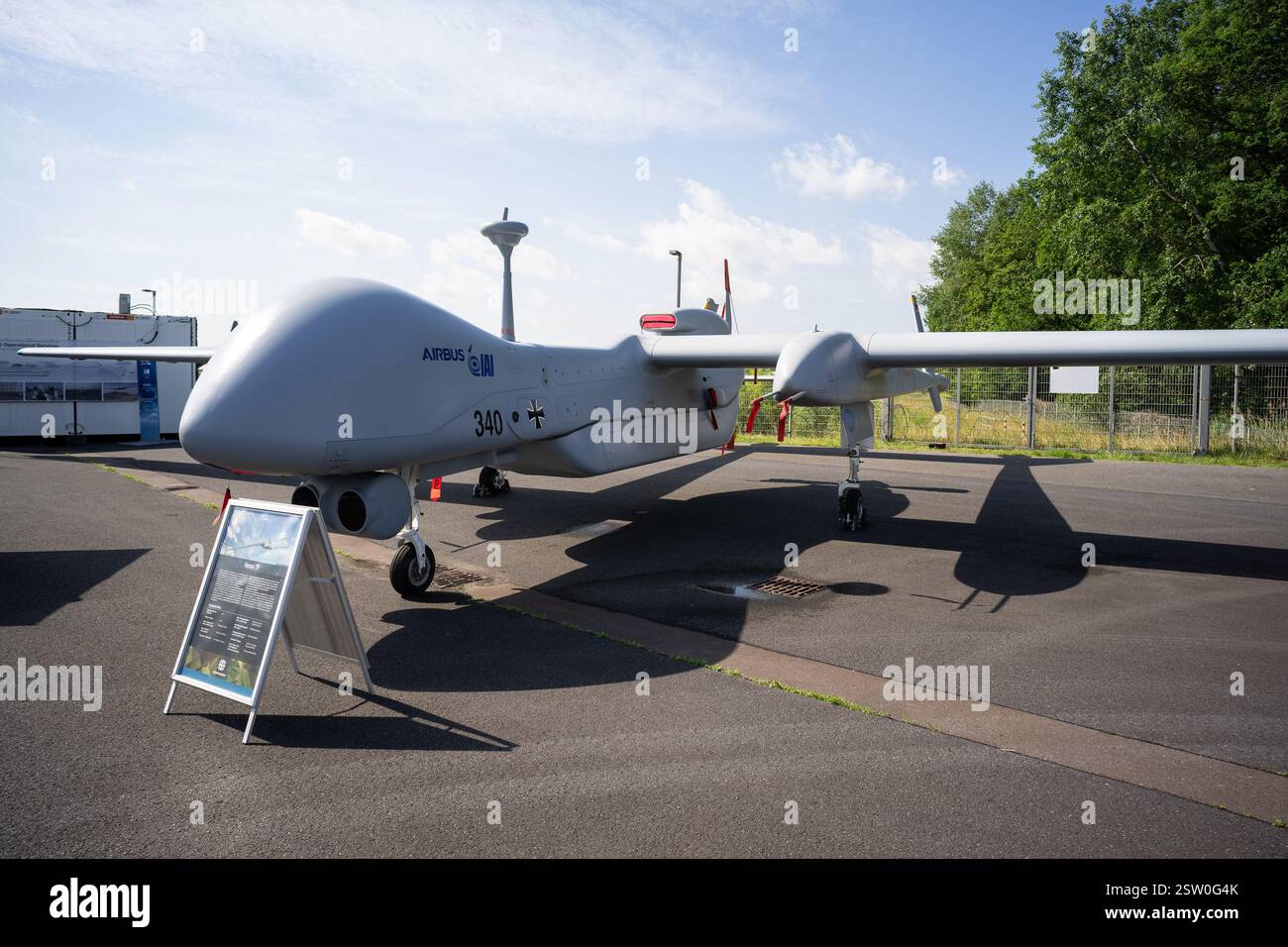 Il veicolo aereo senza equipaggio da ricognizione a media altitudine a lunga durata IAI Eitan (Steadfast) Foto Stock