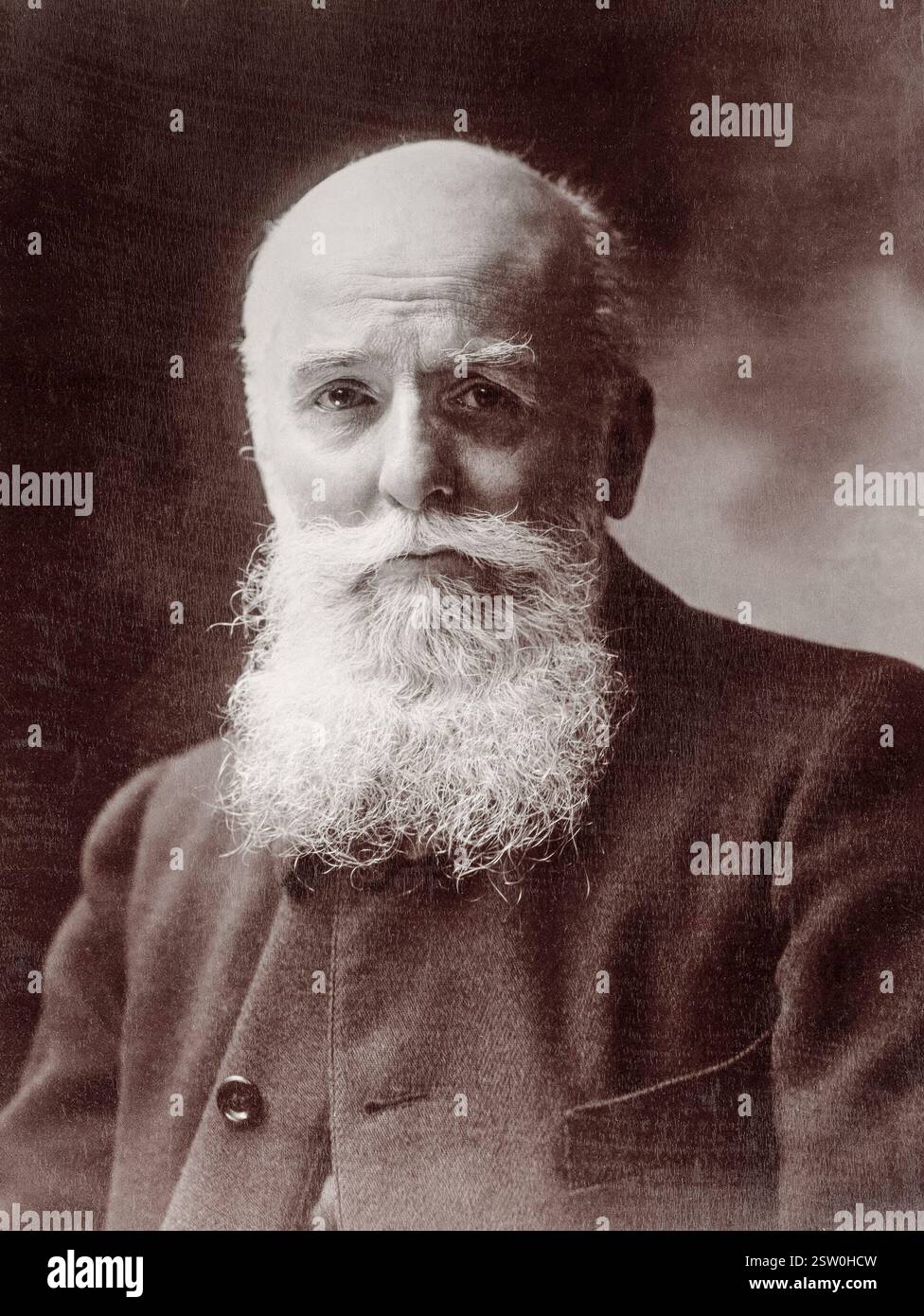 Albert Bartholomé. Fotografia ritratto di Paul-Albert Bartholomé (1848-1928) pittore e scultore francese di Atelier Nadar, 1890-1910 Foto Stock