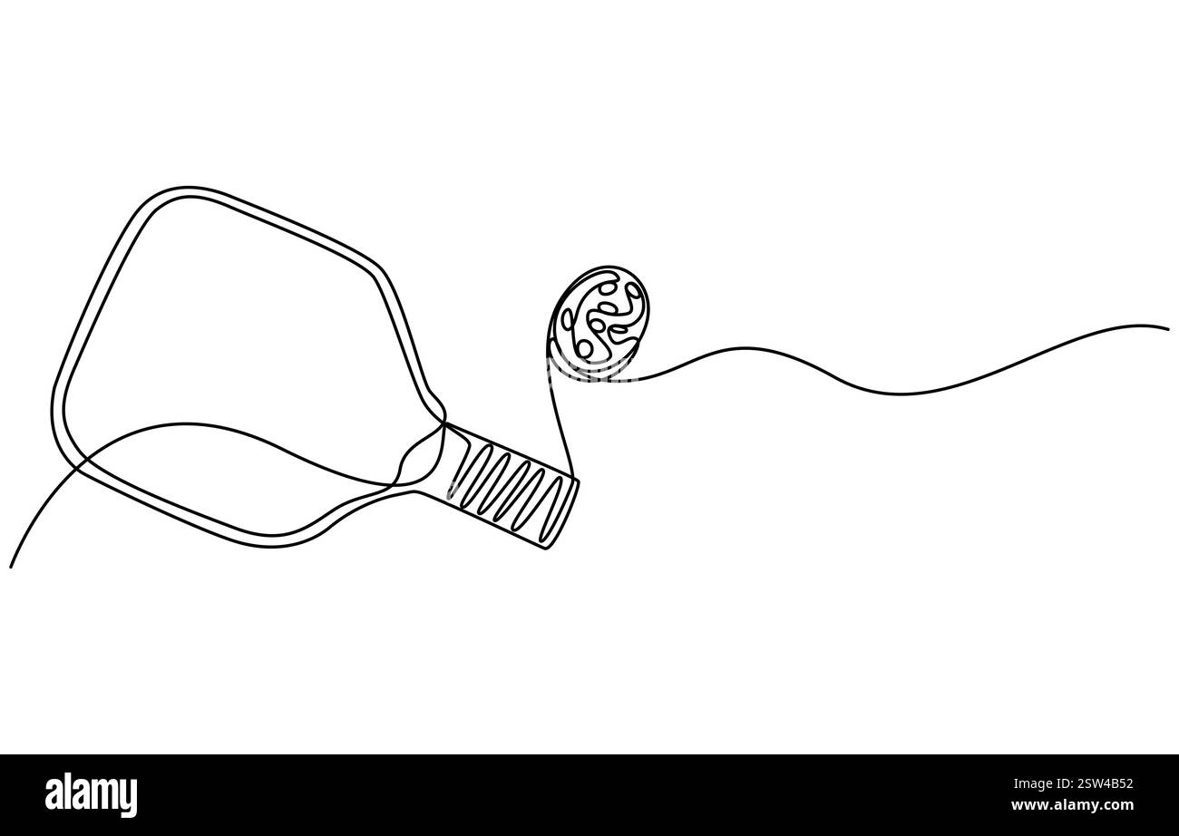 estrazione di una linea di arte da picchetto Illustrazione Vettoriale