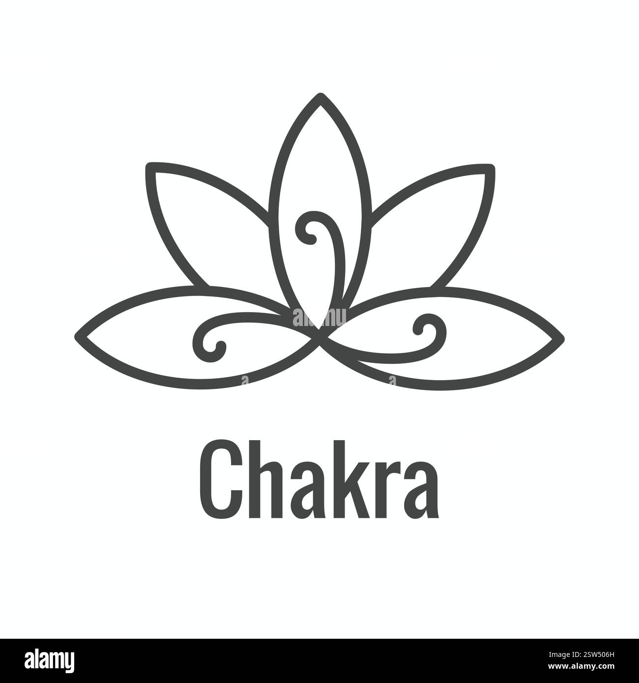 Zen Meditation Mandala Design Symbol Concept e Yoga idea Illustrazione Vettoriale