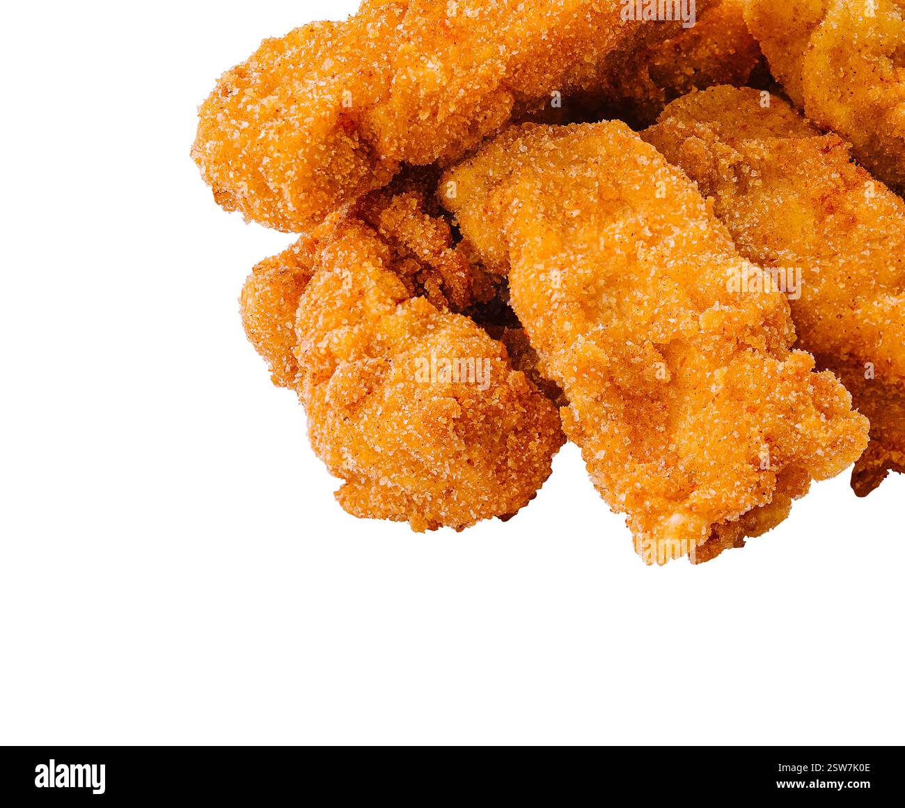 Gabbie di pollo croccanti con salsa per immersione Foto Stock