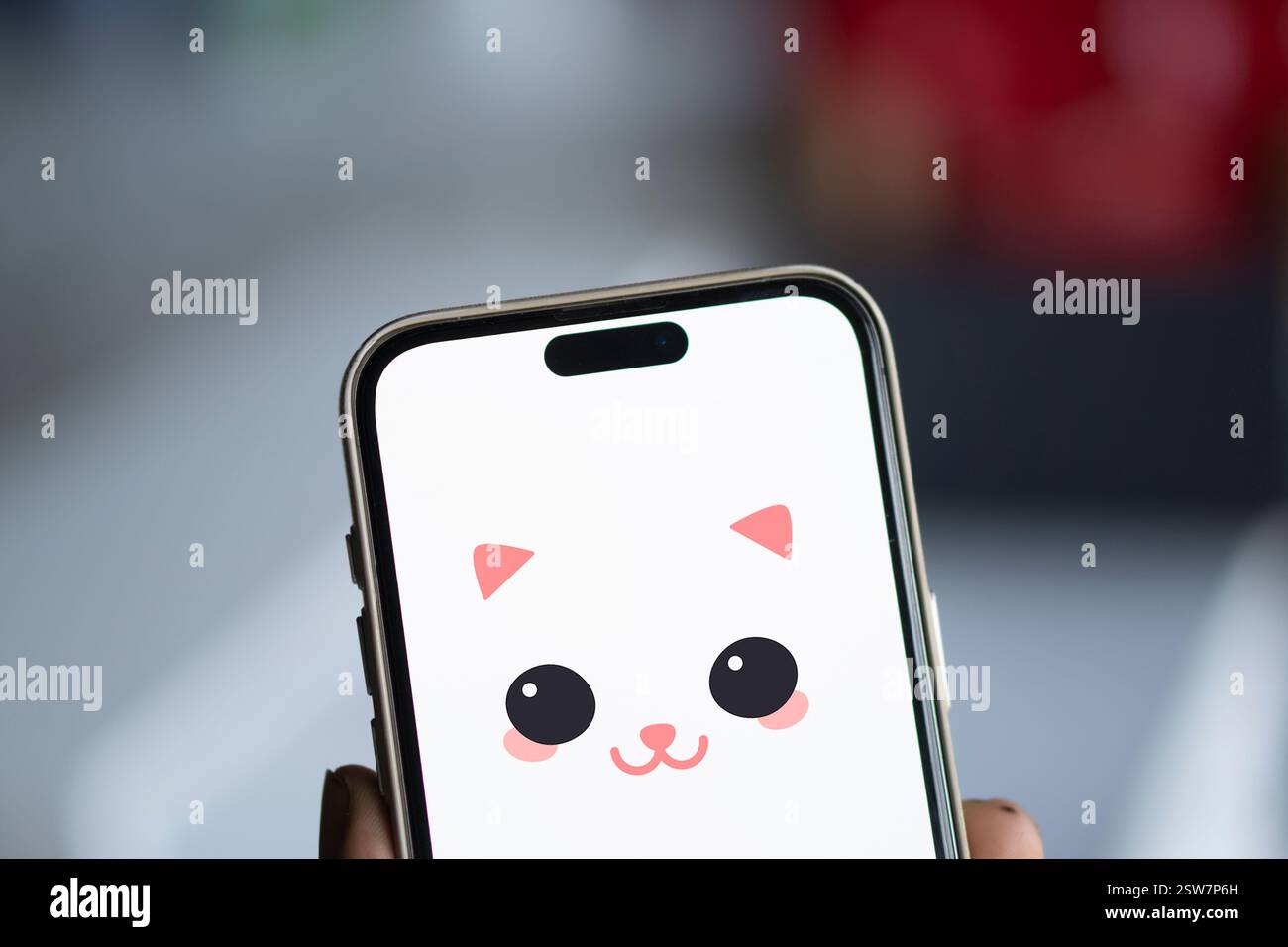 Dacca, Bangladesh - 17 ottobre 2024: Il logo Goodnight viene visualizzato sullo smartphone. Goodnight è un'app di chat vocale e incontri. Foto Stock