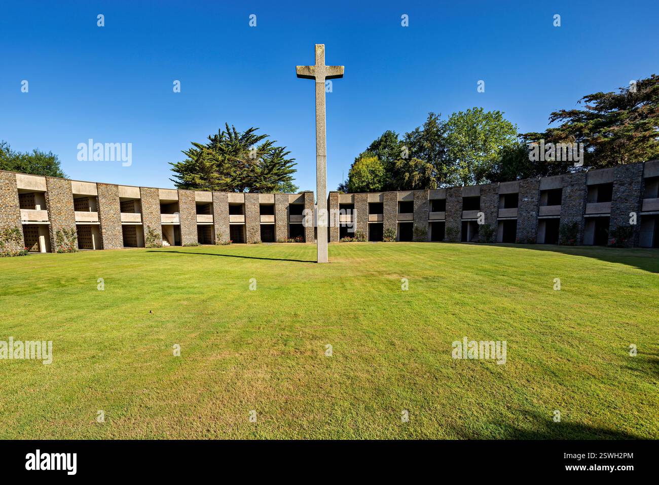 Cimitero di guerra tedesco Mont d'Huisnes Foto Stock