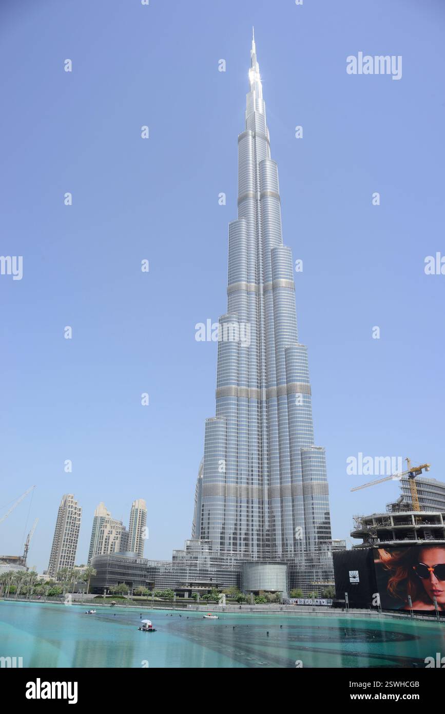 Burj Khalifa, Dubai, Emirato Arabo Unito Foto Stock