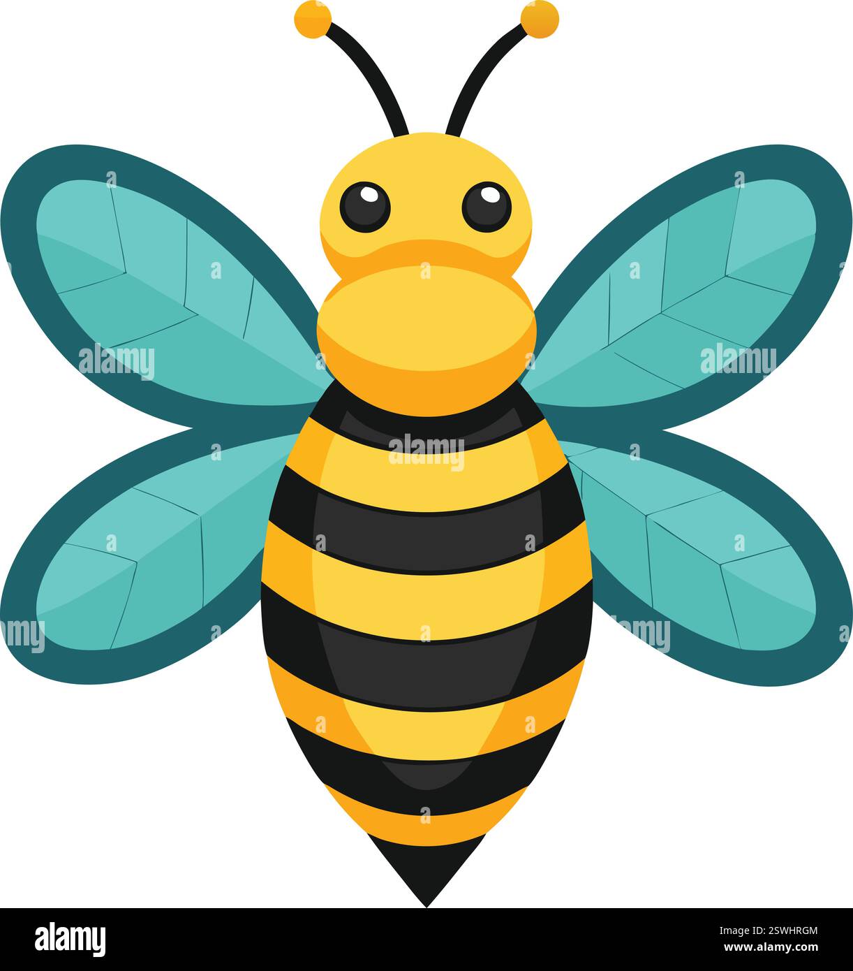 Un'icona vettoriale di api è un'immagine digitale scalabile che raffigura un'ape progettata per l'uso in loghi, siti Web e illustrazioni. Illustrazione Vettoriale