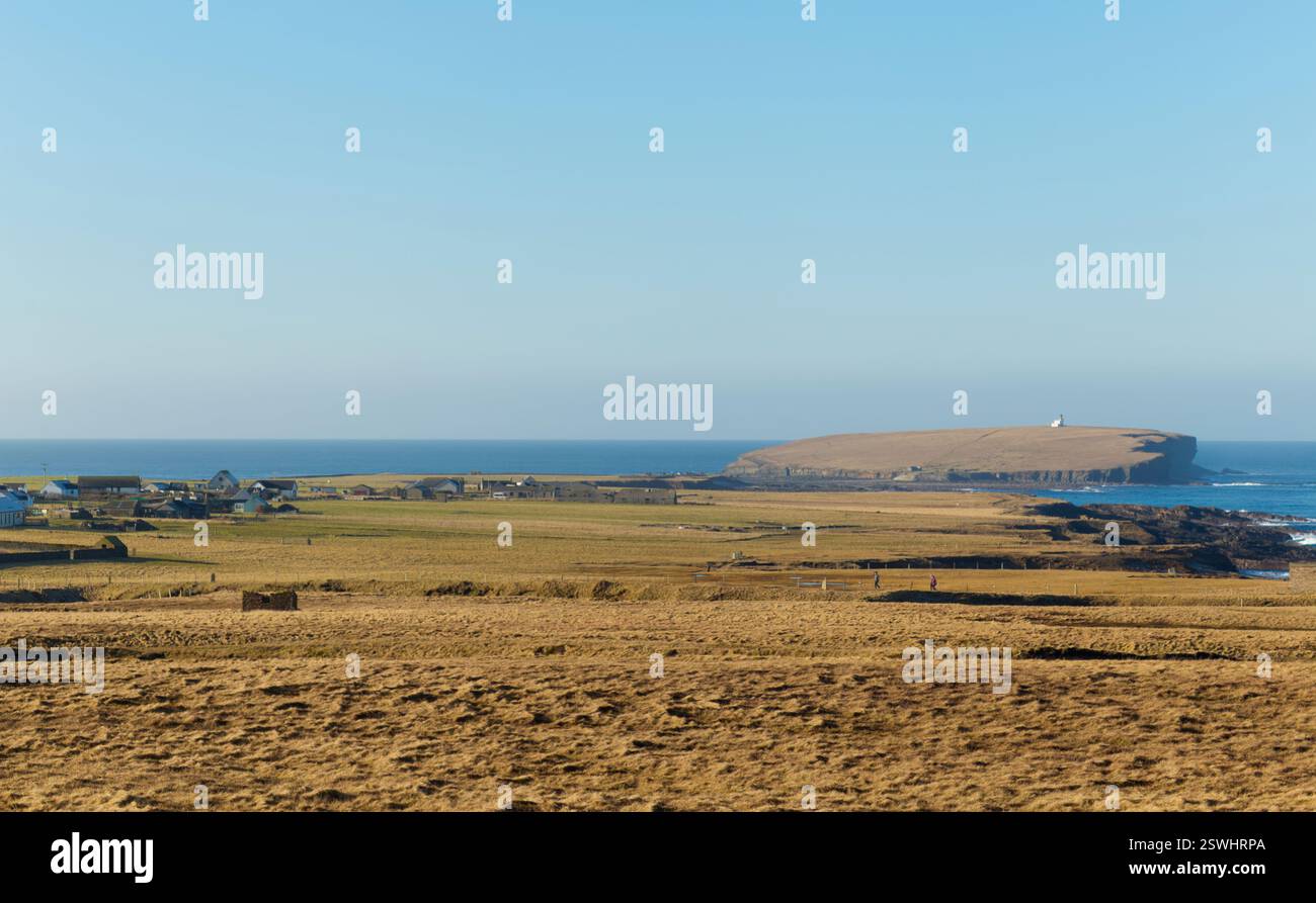 Punta nord-ovest della terraferma delle Orcadi Foto Stock