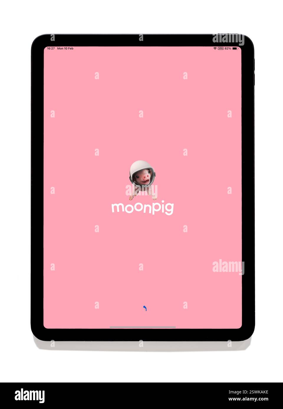 App Moonpig su iPad Foto Stock