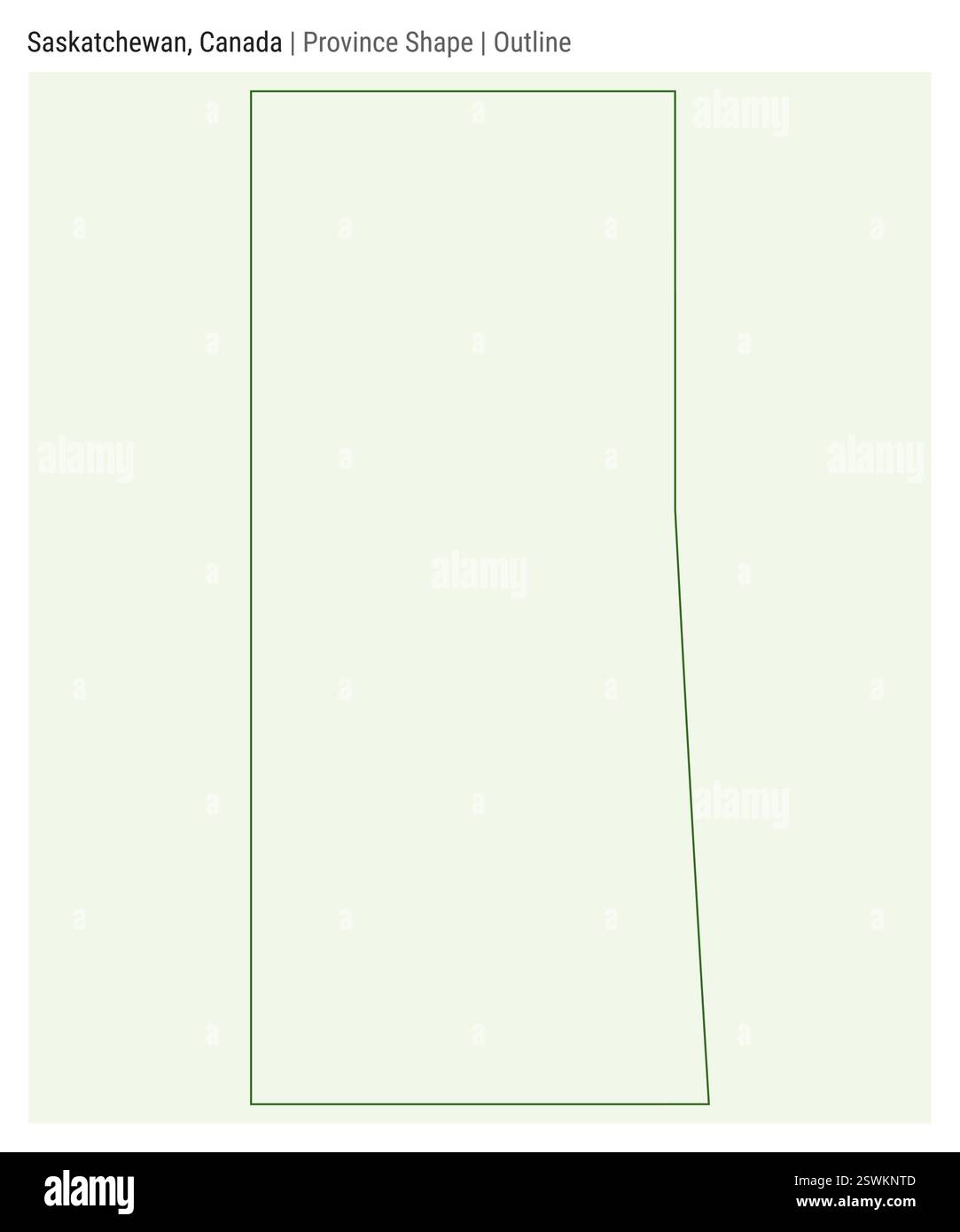 Saskatchewan, Canada. Semplice mappa vettoriale. Forma provincia. Stile contorno. Confine del Saskatchewan. Illustrazione vettoriale. Illustrazione Vettoriale