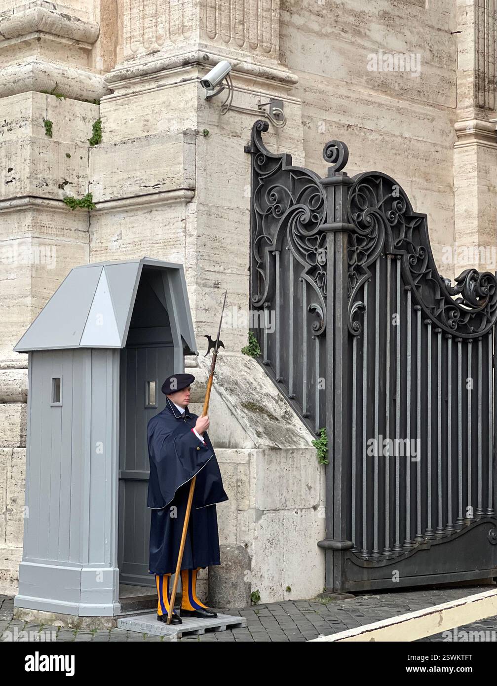 Guardia svizzera della città del Vaticano - Immagine stock catturata con smartphone