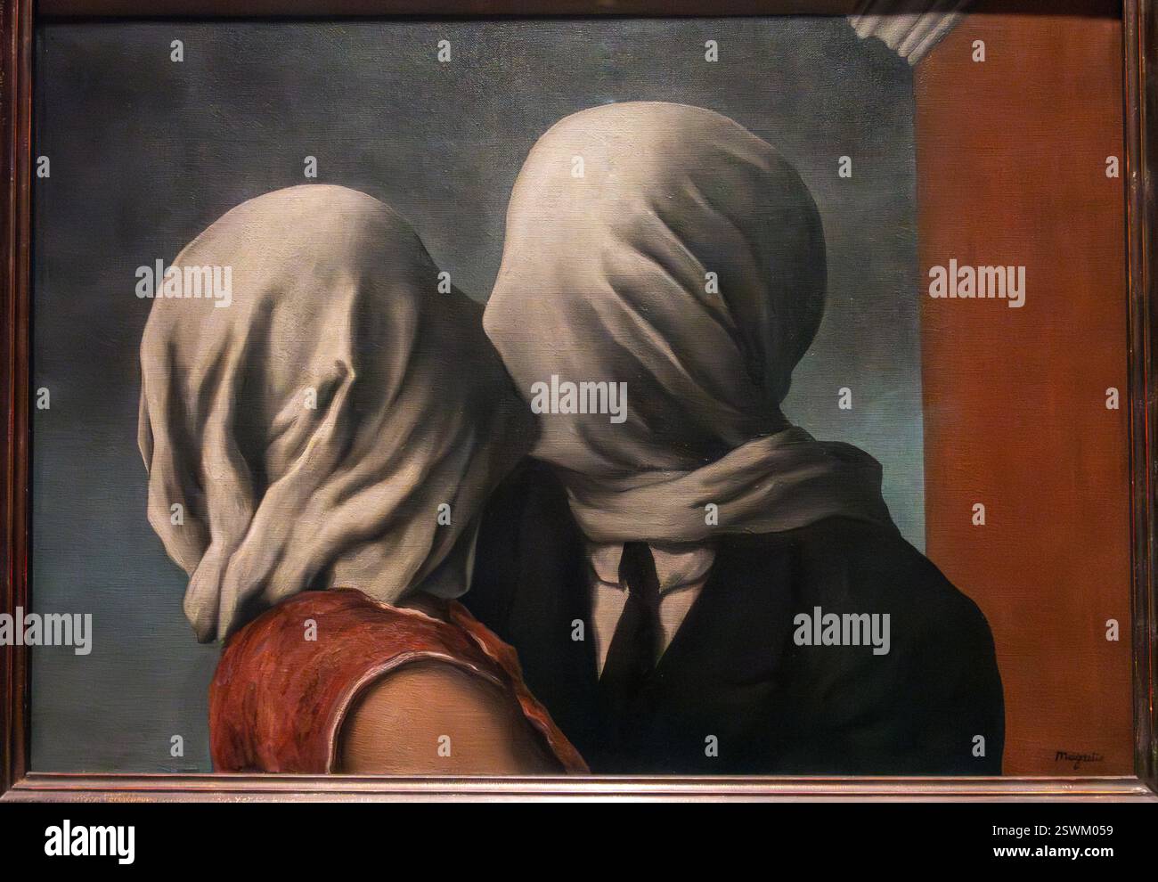 René Magritte, The Lovers, 1928, Museum of Modern Art, New York City, USA Foto Stock