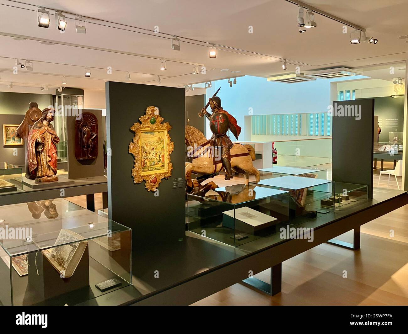 Mostre al Museo das Peregrinacións e de Santiago' (Museo del pellegrinaggio e Santiago), Santiago de Compostela, Galizia, Spagna Foto Stock