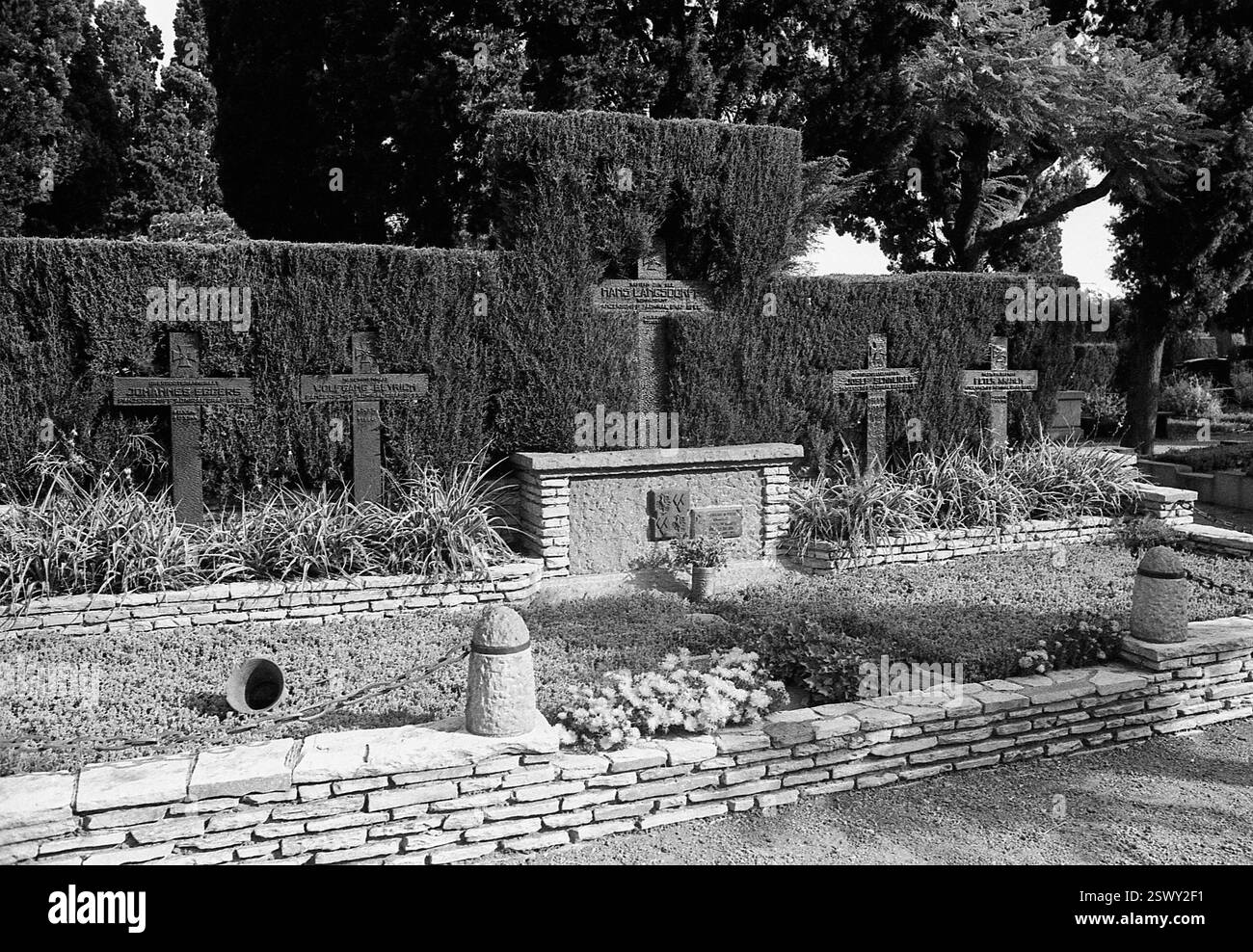 Ufficiale navale tedesco Hans Wilhelm Langsdorff grave, Chacarita Cemetery, Buenos Aires, Argentina, novembre 30, 1976. Foto Stock