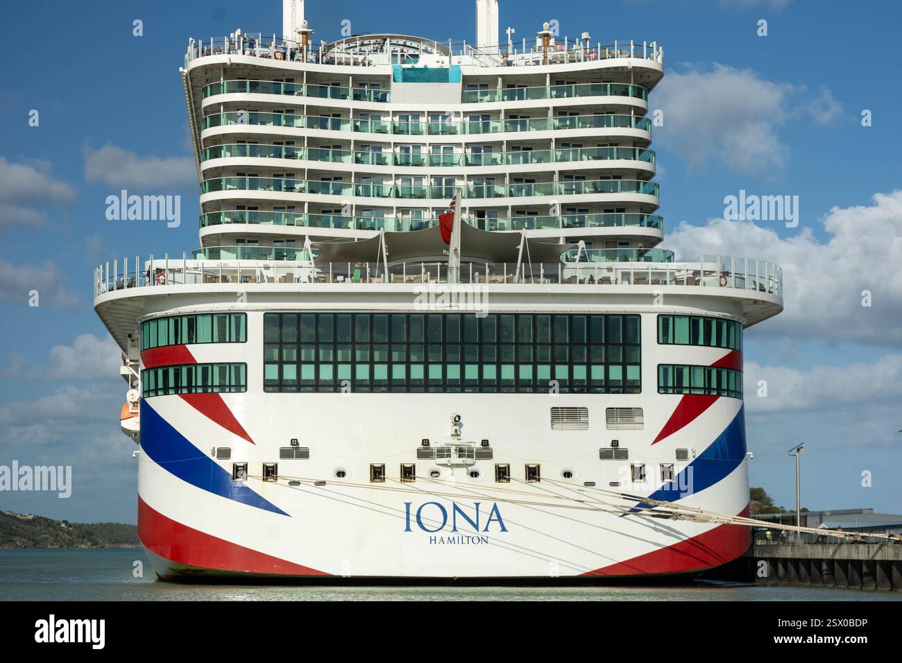 P&o Ship Iona a St John's Port Antigua Foto Stock