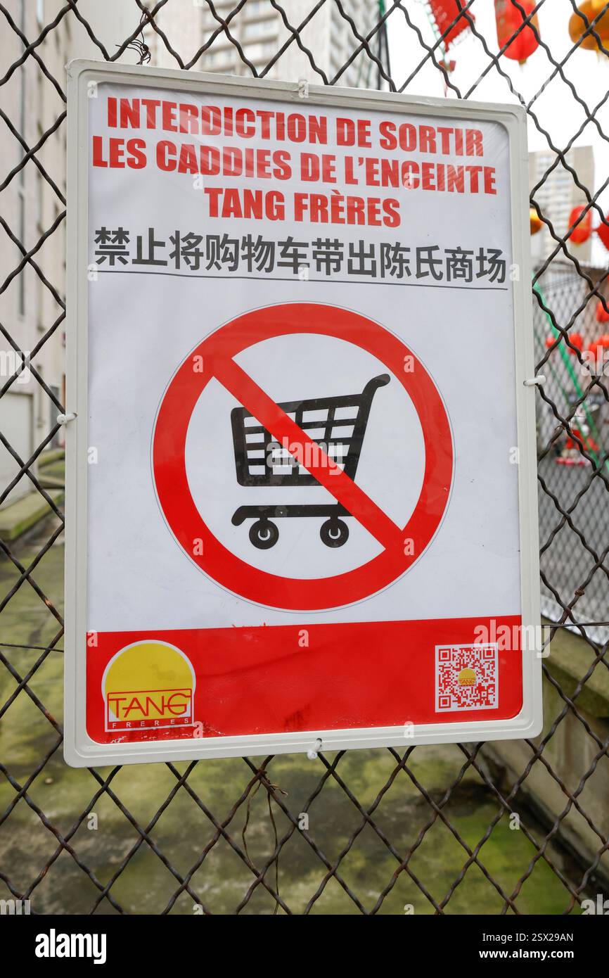 QUARTIERE CINESE PARIGI XIII Foto Stock