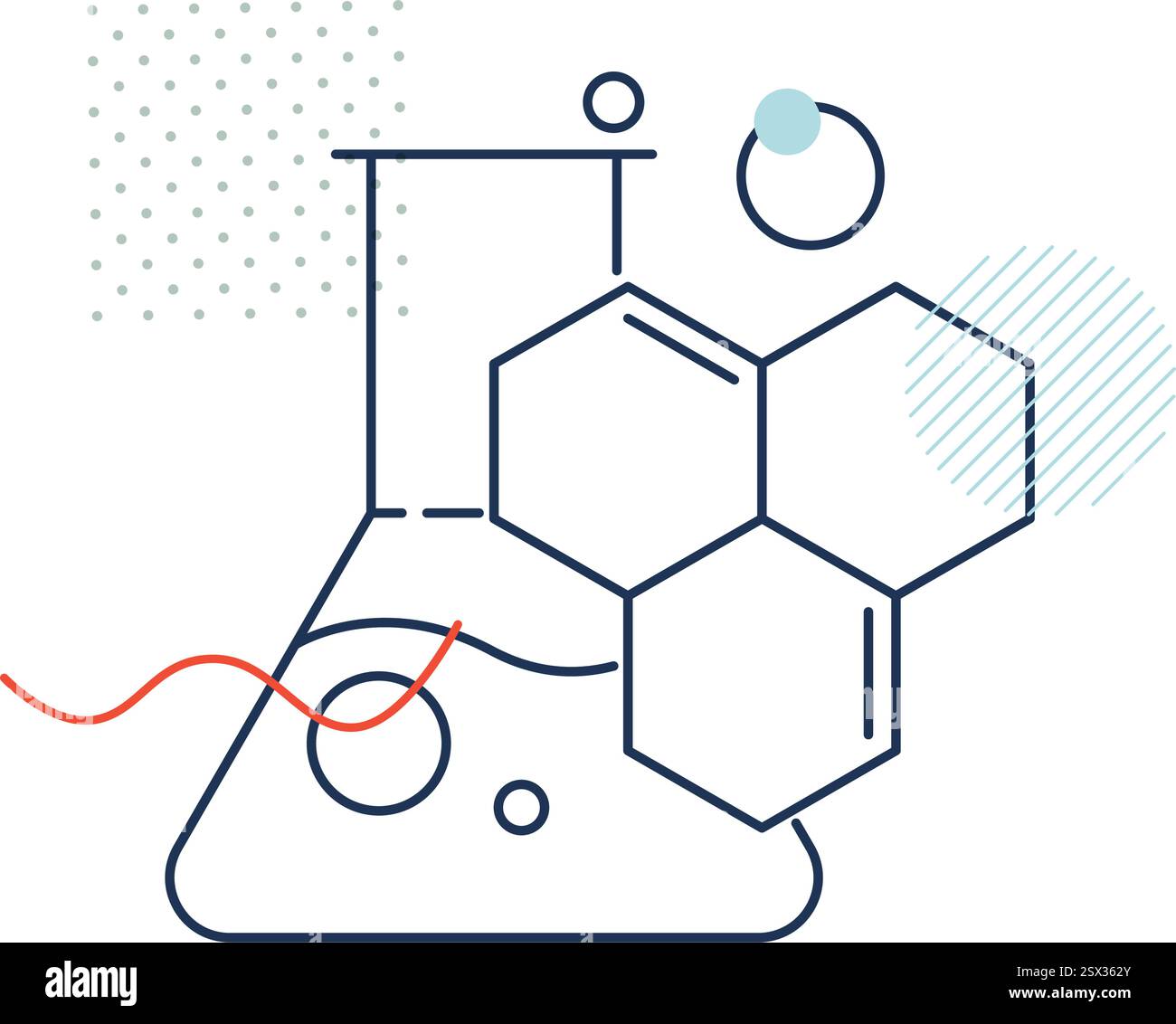 Industrie chimiche specializzate - icona stock come file EPS 10 Illustrazione Vettoriale