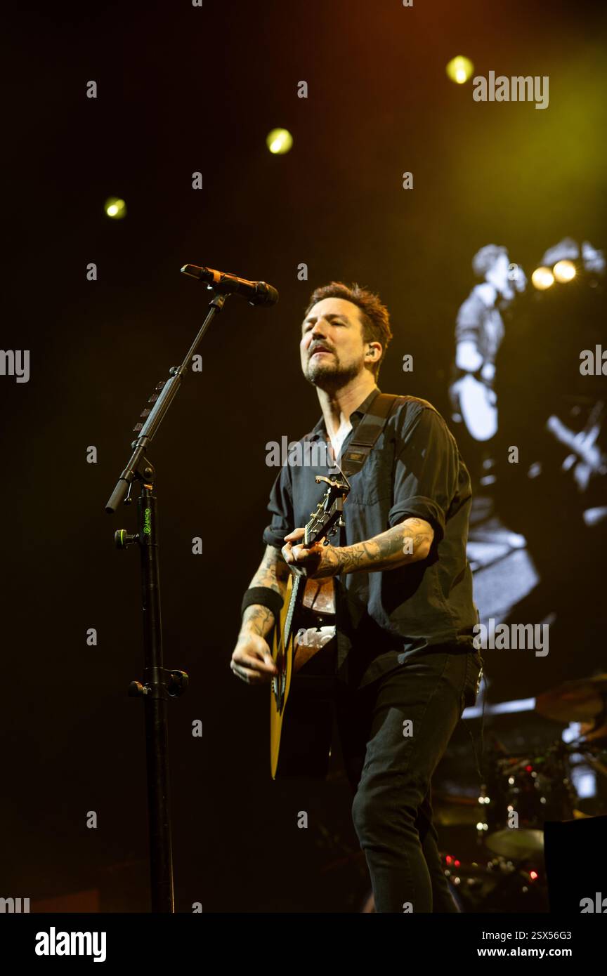 Londra, Regno Unito. 22 febbraio 2025. Frank Turner celebra il concerto numero 3000 all'Ally Pally. Cristina Massei/Alamy notizie in diretta Foto Stock