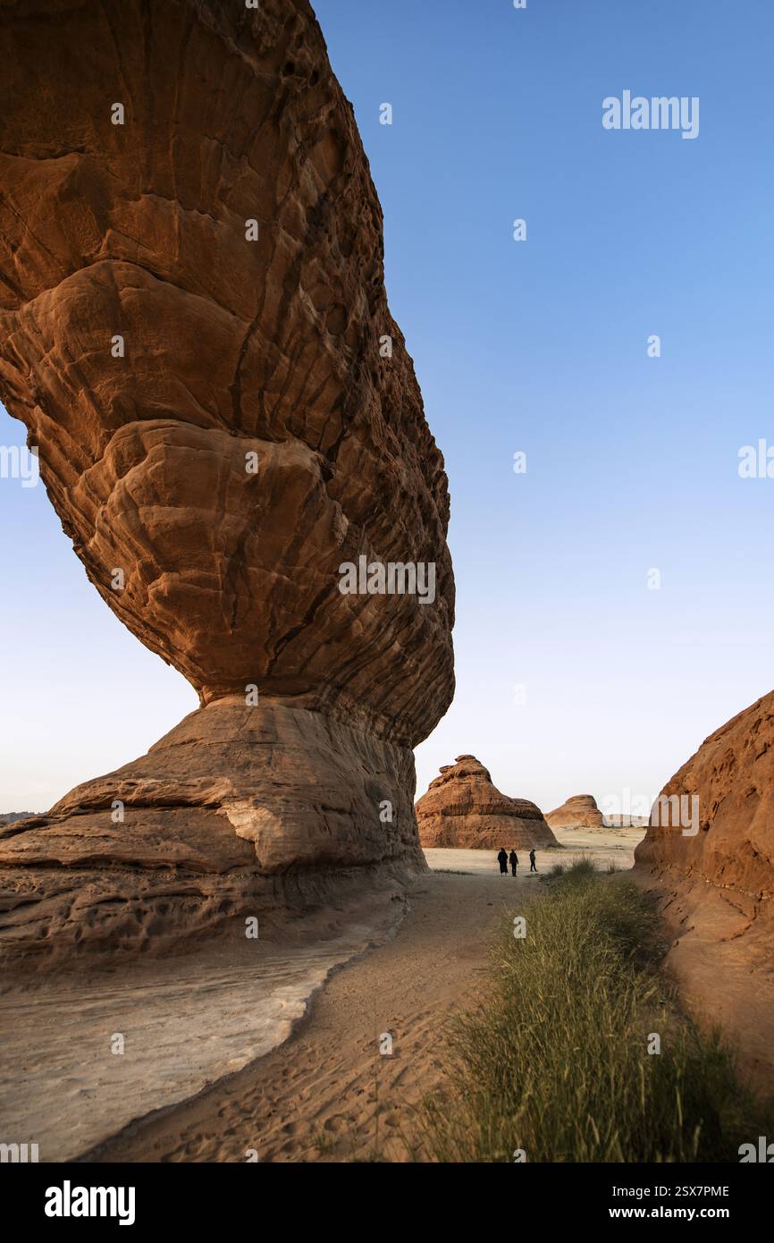 Rainbow Rock, The Arch, Hail Region, al Ula, Arabia Saudita, Asia Foto Stock