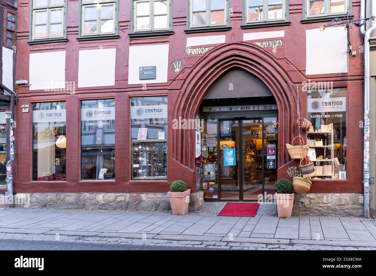 Negozio contigo fairtrade a Göttingen, Germania Foto Stock