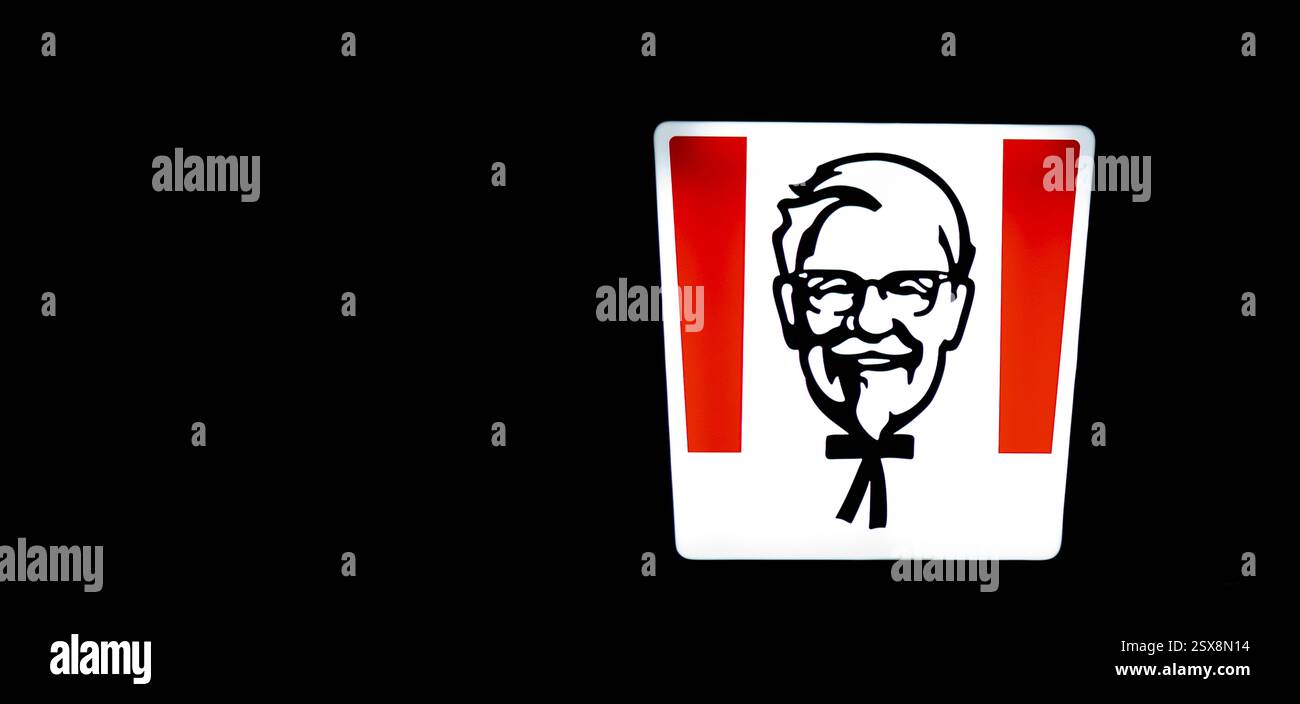Simbolo KFC, logo KFC Foto Stock