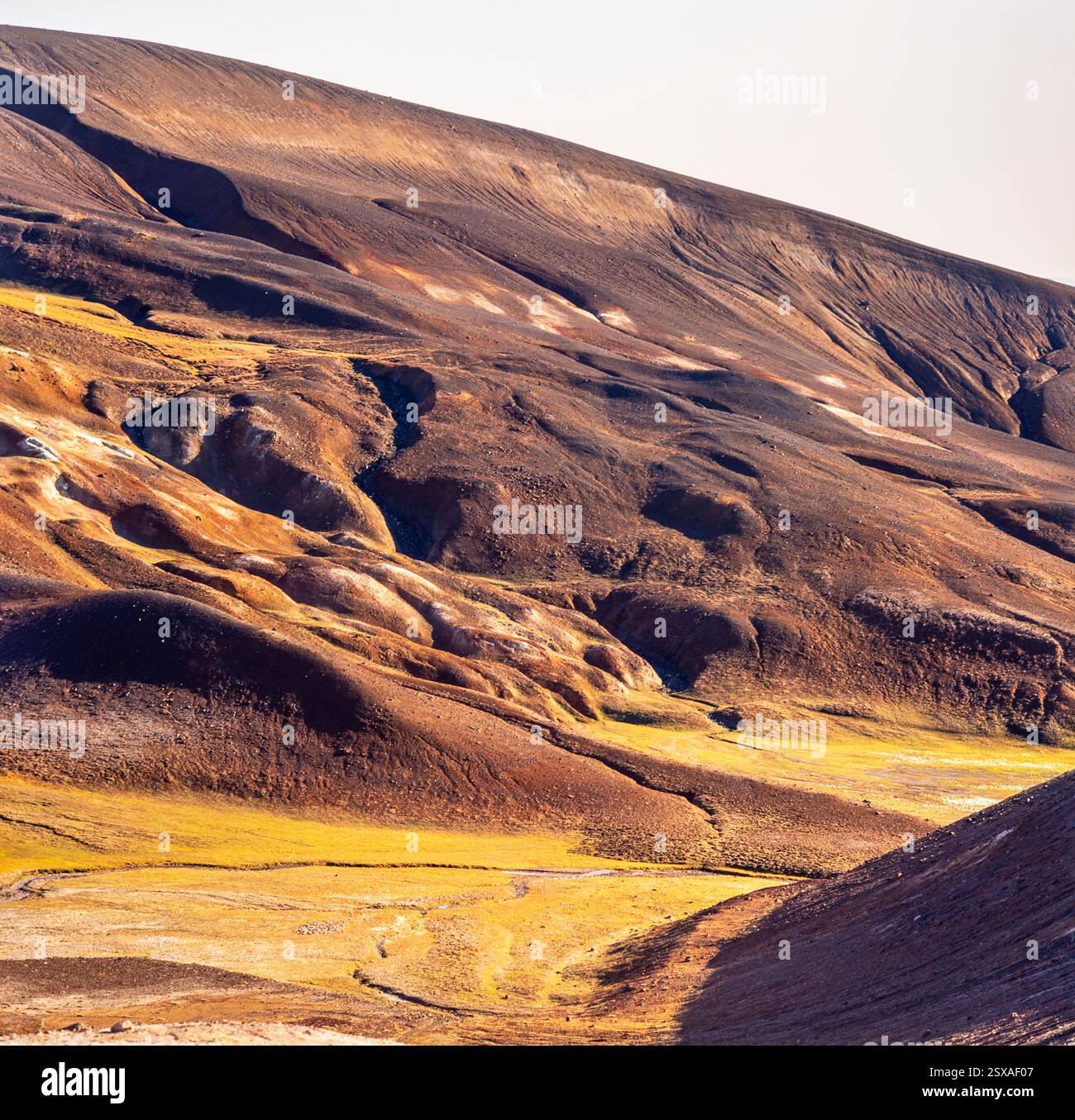 Area vulcanica a Krafla, Islanda Foto Stock