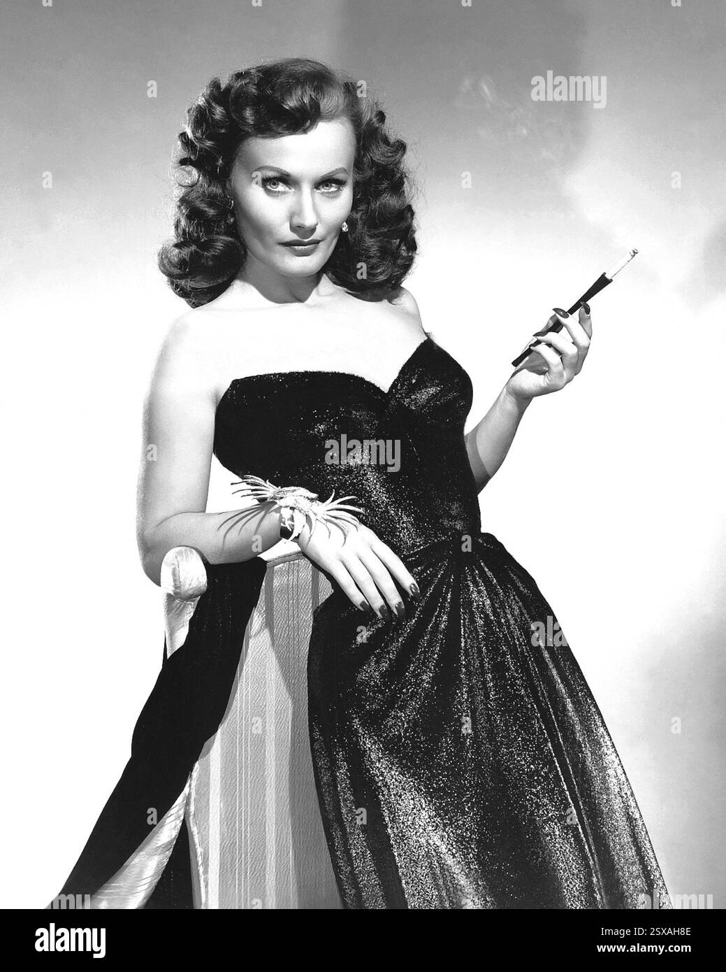 Florence Marly da un annuncio del 1949 per il film Tokyo Joe nella pubblicazione commerciale Showmen's Trade Review Foto Stock