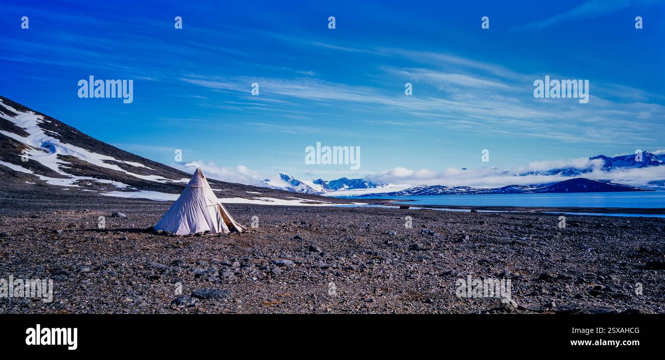 Tenda goahti Foto Stock