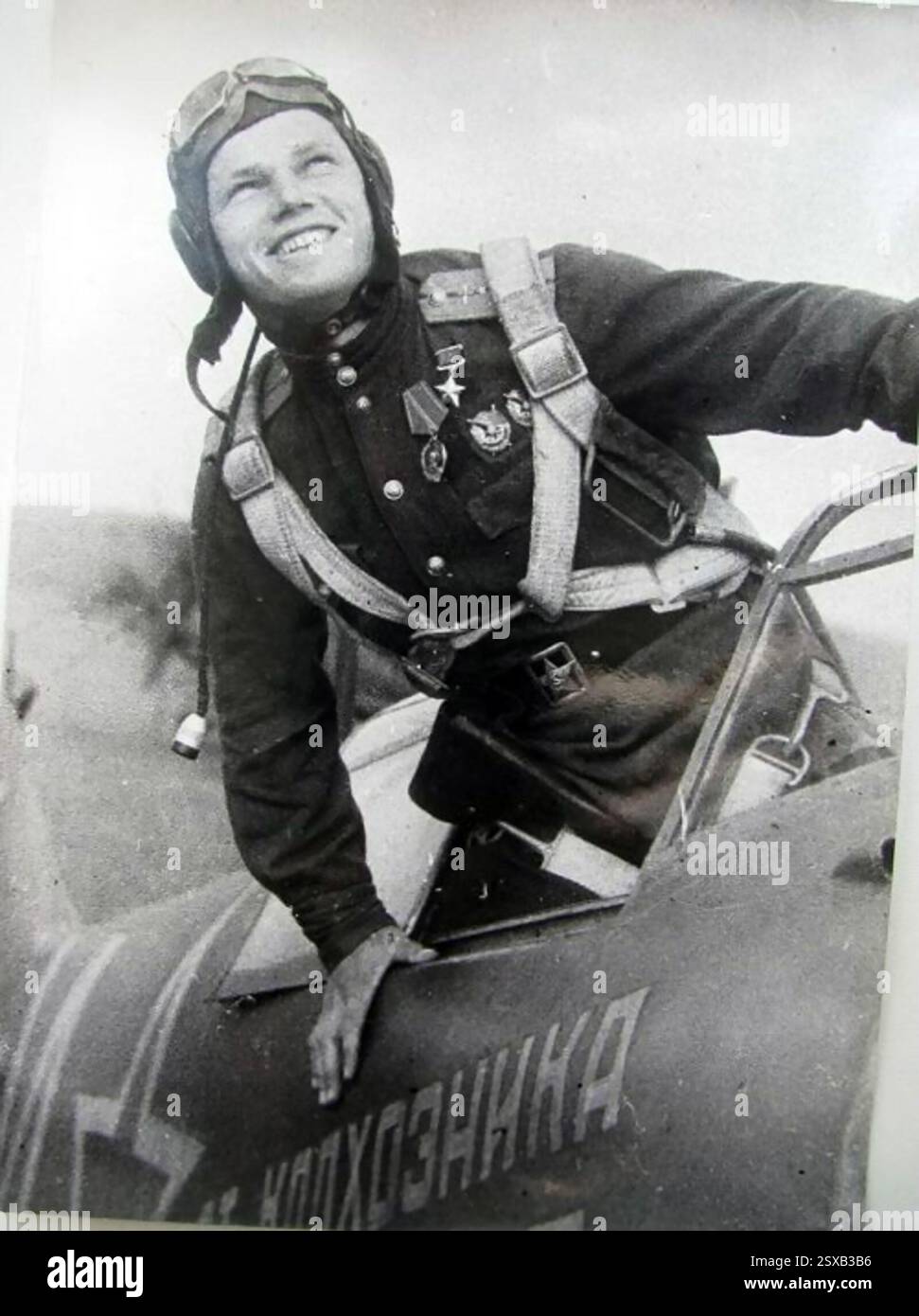 Ivan Kozhedub, Maresciallo dell'aviazione Ivan Nikitovich Kozhedub (1920 - 1991) asso dei caccia sovietici della seconda guerra mondiale. Foto Stock