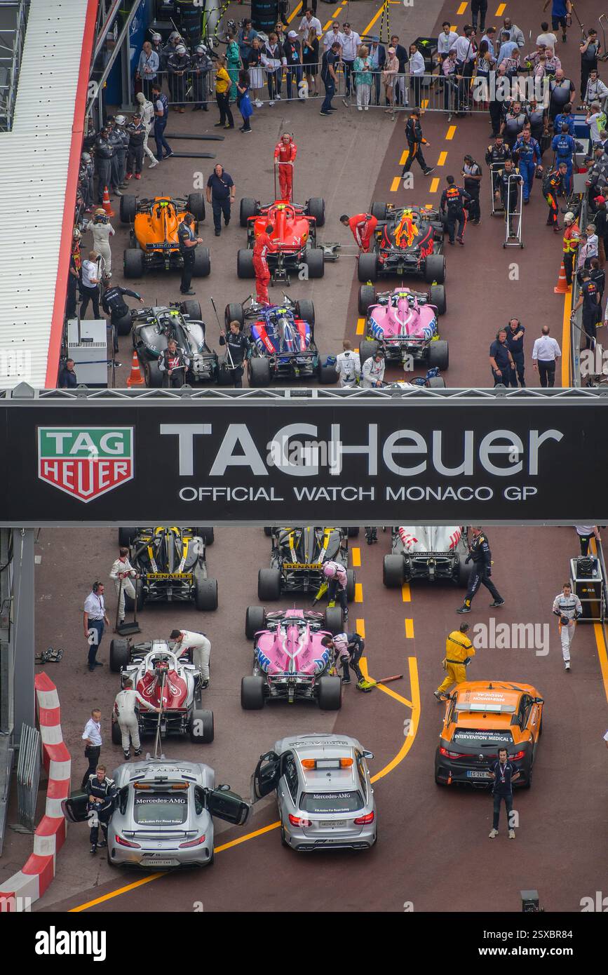 Parc fermé a Monaco Foto Stock