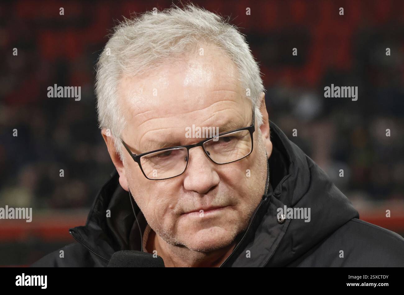 Germania: Football Conference League, play-off - 1. FC Heidenheim-FC Copenhagen -Voith-Arena, Heidenheim: Holger SANWALD Amministratore delegato 1. FC Heide Foto Stock