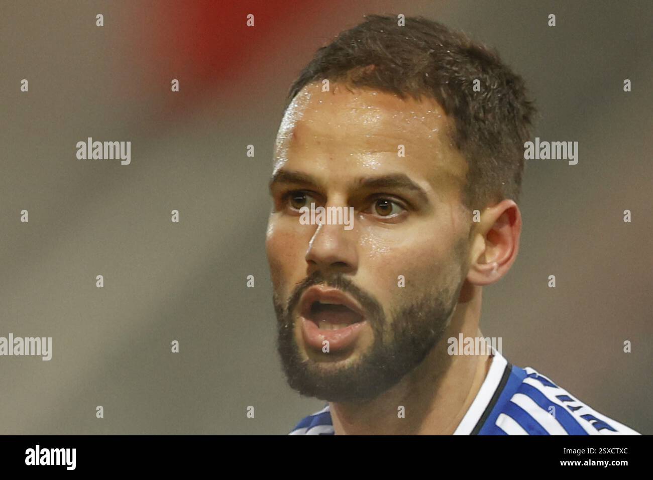 Germania: Football Conference League, play-off - 1. FC Heidenheim-FC Copenhagen -Voith-Arena, Heidenheim: Pantelis HATZIDIAKOS FC Copenhagen Foto Stock