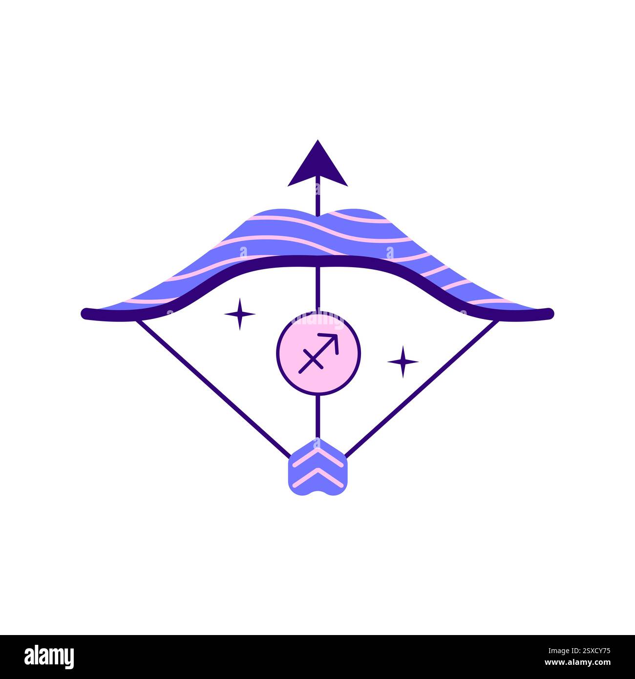 Sagittario segno zodiacale Illustrazione Vettoriale