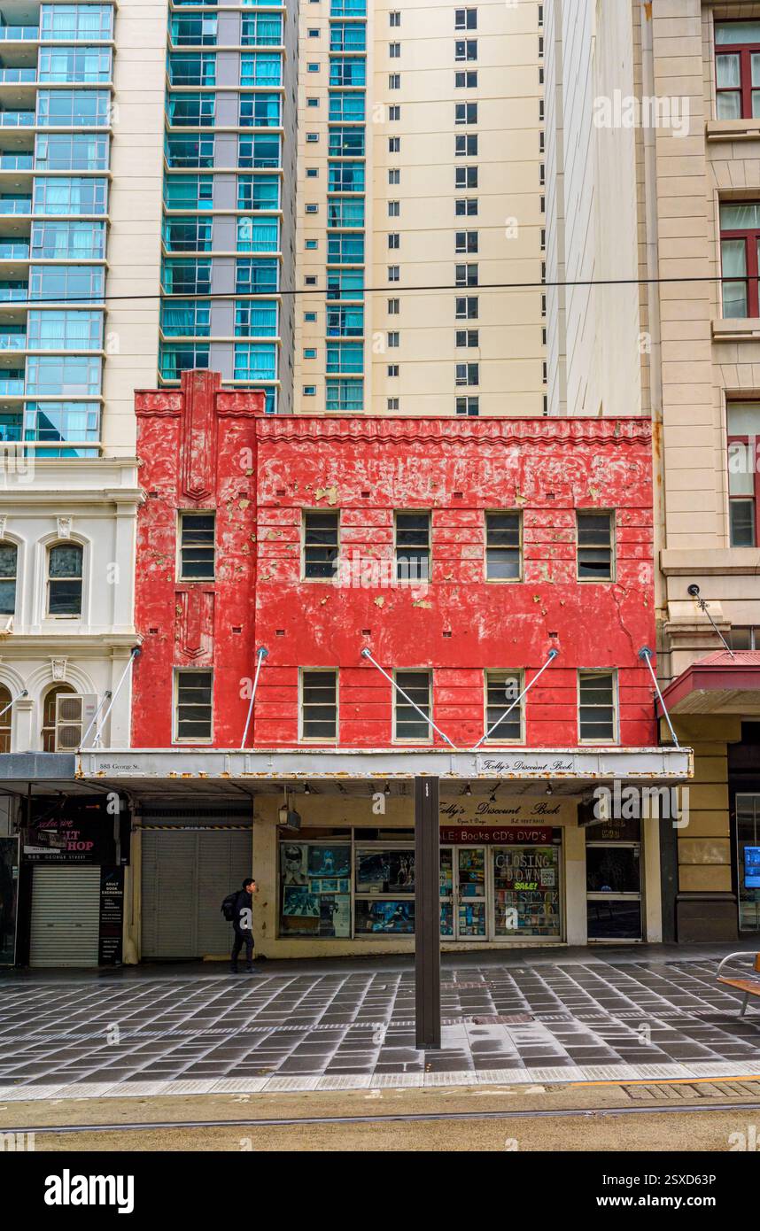 I libri di sconto Kelly's ora chiusi su George St, Sydney, New South Wales, Australia Foto Stock