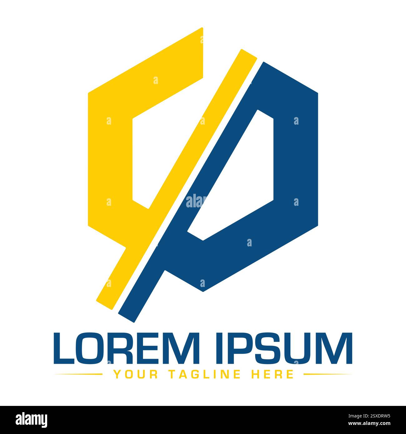 Logo YP Letter Illustrazione Vettoriale