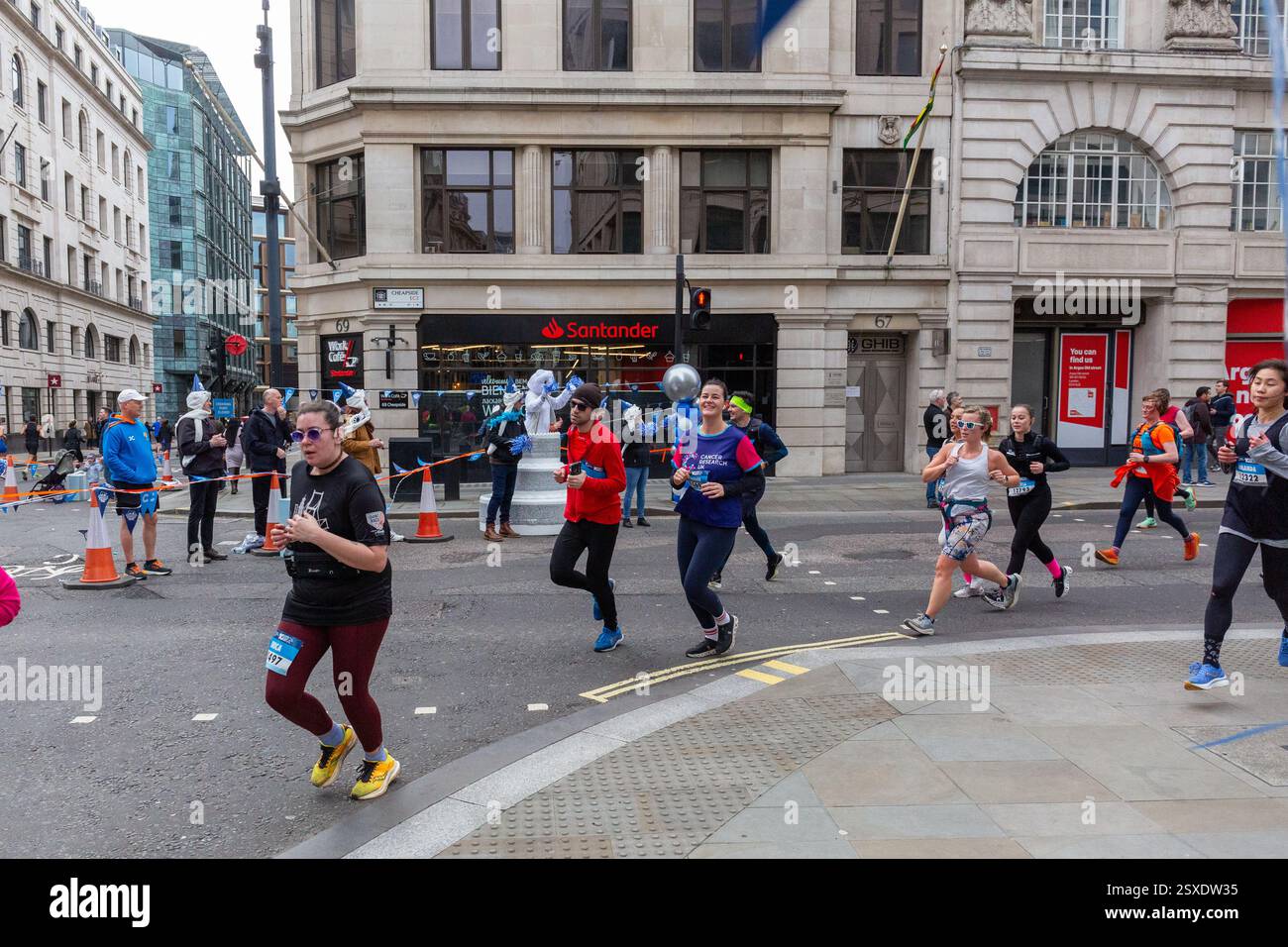 Cancer Research UK London Winter Run, 10th Anniversary febbraio 2025 Foto Stock